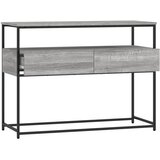  Konzolni stol siva boja hrasta 100x40x75 cm konstruirano drvo | shoptok.hr