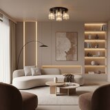Toolight Elegantna Stropna Svjetiljka EBT023-5C BLACK | shoptok.hr