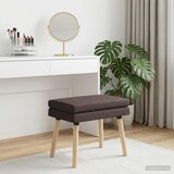  Klupa s dvostrukim slojem Tamno smeđa 60 x 40 x 46 cm Tkanina | shoptok.hr