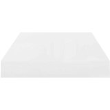  Plutajuća zidna polica visoki sjaj bijela 40 x 23 x 3,8 cm MDF | shoptok.hr