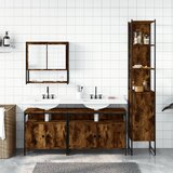  4-dijelni set kupaonskog namještaja boja hrasta drveni | shoptok.hr