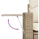  7-dijelni set vrtnih sofa od poliratana s jastucima bež | shoptok.hr