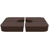 vidaXL Komplet podstavka za senčnik za križna stojala 100 kg PP | Shoptok.si