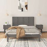  Stensko posteljno vzglavje sivo 141x3x63 cm trdna borovina, (20736349) | Shoptok.si