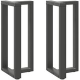  Noge za barski stol T-oblika 2 kom antracit 40x35x(90-91) cm čelik | shoptok.hr