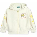 Kenzo Kids Otroški pulover bež barva, s kapuco