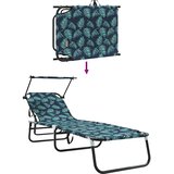  Sklopiva ležaljka za sunčanje Šareni 190 x 57 x 81 cm oxford | shoptok.hr