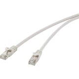 Renkforce RF-4541484 RJ45 omrežni kabel\, Patch kabel CAT 5e F/UTP 0.25 m siva z zaščitnim zapornim zatičem 1 kos, (20418551) | Shoptok.si