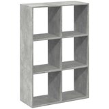 vidaXL Sobna pregrada / regal za knjige sivi 69,5x29x103,5 cm drveni | shoptok.hr