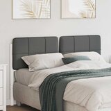  Tapecirani uzglavlje s uzglavljem Bijela i svijetlo siva 150 cm | shoptok.hr