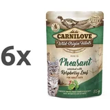 Carnilove cat wmm adult - fazan & listi maline, 85 g 6 x 85 g