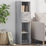 vidaXL Visoka komoda siva boja hrasta 30x42,5x124 cm konstruirano drvo Cijene