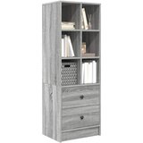  Highboard s ladicama Siva Sonoma 45,5 x 34 x 127 cm | Eponuda.com