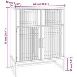  Komoda bijela 60 x 30 x 75 cm od konstruiranog drva | shoptok.hr