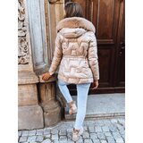 DStreet Połyskująca kurtka damska zimowa ABIGAIL WARM złota | shoptok.hr