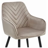 Nana stolica - tamnobež baršun / crne noge x 2 | shoptok.hr