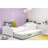 BMS Group Otroška postelja Lili z dodatnim ležiščem - 90x200 cm - bela/bela