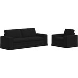  Set sofe 2 pcs Crna 222 x 80 x 82 cm tkanina | shoptok.hr