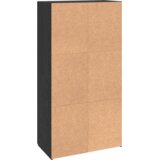 vidaXL Pisarniška omara Črni hrast 60 x 32 x 115 cm Konstruiran les | Shoptok.si