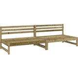  The Living Store Vrtni sredinski kavč 2 kosa 120x80 cm impregnirana borovina - Vrtni Sredinski Kavč, (21443791) | Shoptok.si