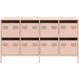 vidaXL Komoda roza 135x39x73,5 cm hladno valjano jeklo | Shoptok.si