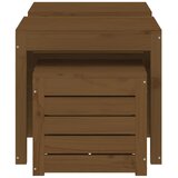  3-dijelni set vrtnih kutija boja meda od masivne borovine | shoptok.hr