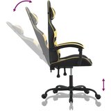  Igraća stolica crno-zlatna od umjetne kože | shoptok.hr