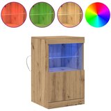  LED komoda 41 x 37 x 67 cm Konstruirano drvo Umjetnički hrast | shoptok.hr