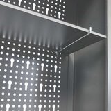  Zidni ormarić za alat u industrijskom stilu metalni sivo-crni | shoptok.hr