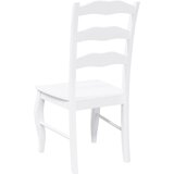  Blagovaonske stolice 2 kom. Bijele, puno drvo, guma | Shoptok.si