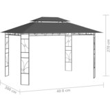  Sjenica 4 x 3 x 2,7 m antracit 160 g/m² | shoptok.hr