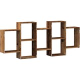 vidaXL Zidna polica boja staro drvo 159x18x65 cm konstruirano drvo | shoptok.hr