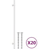 vidaXL Ročaji za omarico 20 kosov srebrna 320 mm nerjaveče jeklo, (21415867) | Shoptok.si