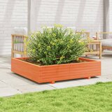  Vrtna sadilica voštano smeđa 110x110x26,5 cm masivna borovina | Eponuda.com