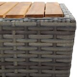 3-dijelni vrtni bistro set od poliratana i bagremovog drva sivi | shoptok.hr