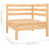  Vrtna sedežna garnitura 7-delna trdna borovina, (20675432) | Shoptok.si