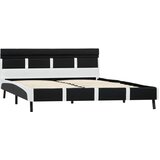  Okvir za krevet od umjetne kože s LED svjetlom crni 140x200 cm | shoptok.hr