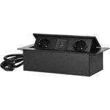 Orno Produžni kabel sa 2 x Schuko utičnice + 2 x USB, ugradbena, OR-GM-9035(GS)/B Orno Produžni kabel sa 2 x Schuko utičnice + 2 x USB, ugradbena, OR-GM-9035(GS)/B Slike