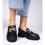 D/CEO marka niezdefiniowana Black elegant moccasins with rhinestones Zelda | shoptok.hr