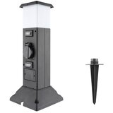 solight PG05 - Spoljašnja lampa sa 2 utičnice 1xE14/15W/230V IP44 crna | Eponuda.com