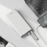 hoco. Punjač prijenosni sa lampom, Hoco j73, 30000mAh, 2A / 2A - J73 Powerful, White | Eponuda.ba