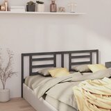  Uzglavlje za krevet sivo 186 x 4 x 100 cm od masivne borovine | Eponuda.com