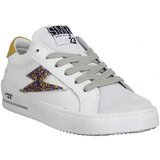 Semerdjian Modne superge Maya 9505 Cuir Velours Femme Blanc Glitter Multi Bela | Shoptok.si