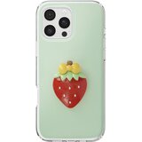AVIZAR Ovitak za iPhone 16 Pro Max s 3D motivi jagode, Zelena, (5000275040) | Shoptok.si