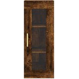  Visoka komoda dimljeni hrast 34,5x34x180cm konstruiranog drva | shoptok.hr
