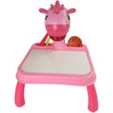 Lean_Toys MIZA DINOZAVER Z RISALNIM PROJEKTORJEM ROZA | Shoptok.si