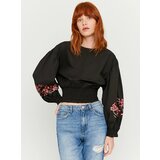 TALLY WEiJL Black short blouse with embroidery - Women | shoptok.hr