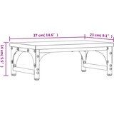  Stalak za monitor boja dimljenog hrasta 37 x 23 x 14 cm drveni | shoptok.hr