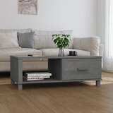 vidaXL Klubska mizica temno siva 100x55x35 cm trdna borovina Cene