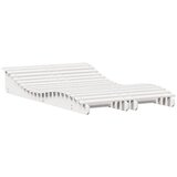  Ležaljke za sunčanje 2 kom bijele 205x60x31,5 cm od borovine | shoptok.hr